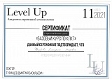 Сертификат Федорова Екатерина Игоревна